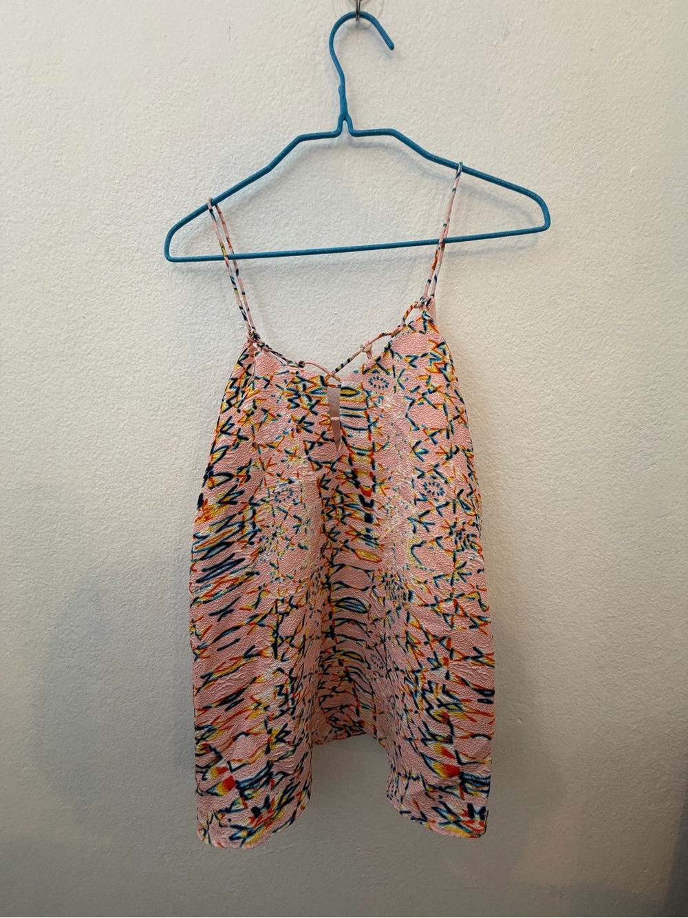 cooper & ella Pink Floral-Print Spaghetti Strap Top